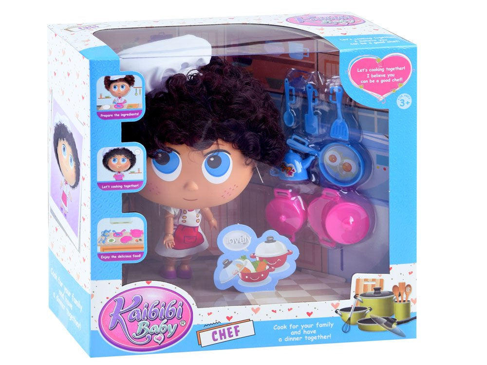 Lėlė virėjas su priedais