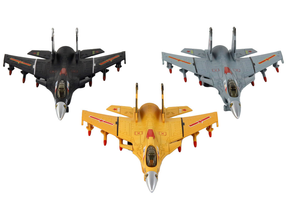 Naikintuvų modeliai trijų spalvos