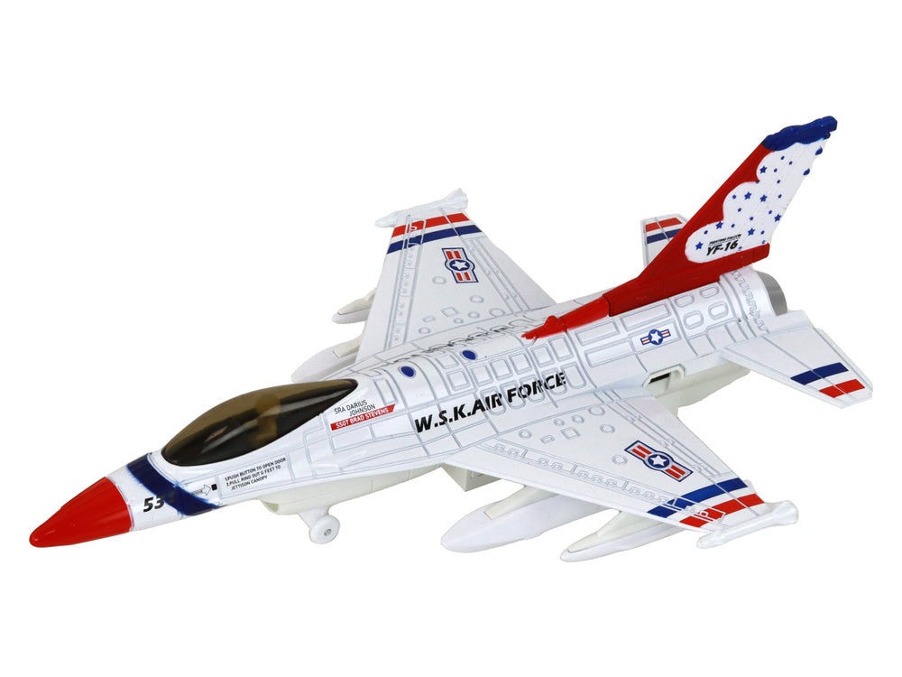 Karinis lėktuvas su garso ir šviesos efektais