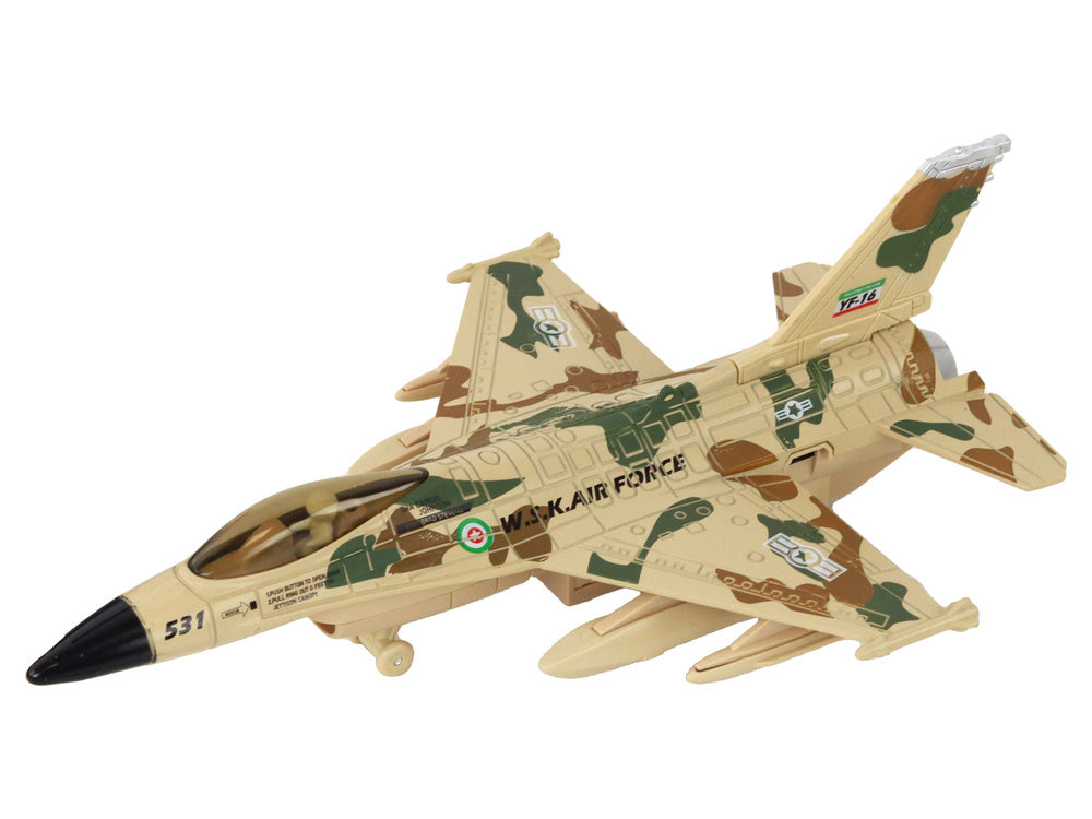 Karinis lėktuvas su garso ir šviesos efektais