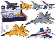 Žaislinis naikintuvas su garso ir šviesos efektais, 3 spalvos