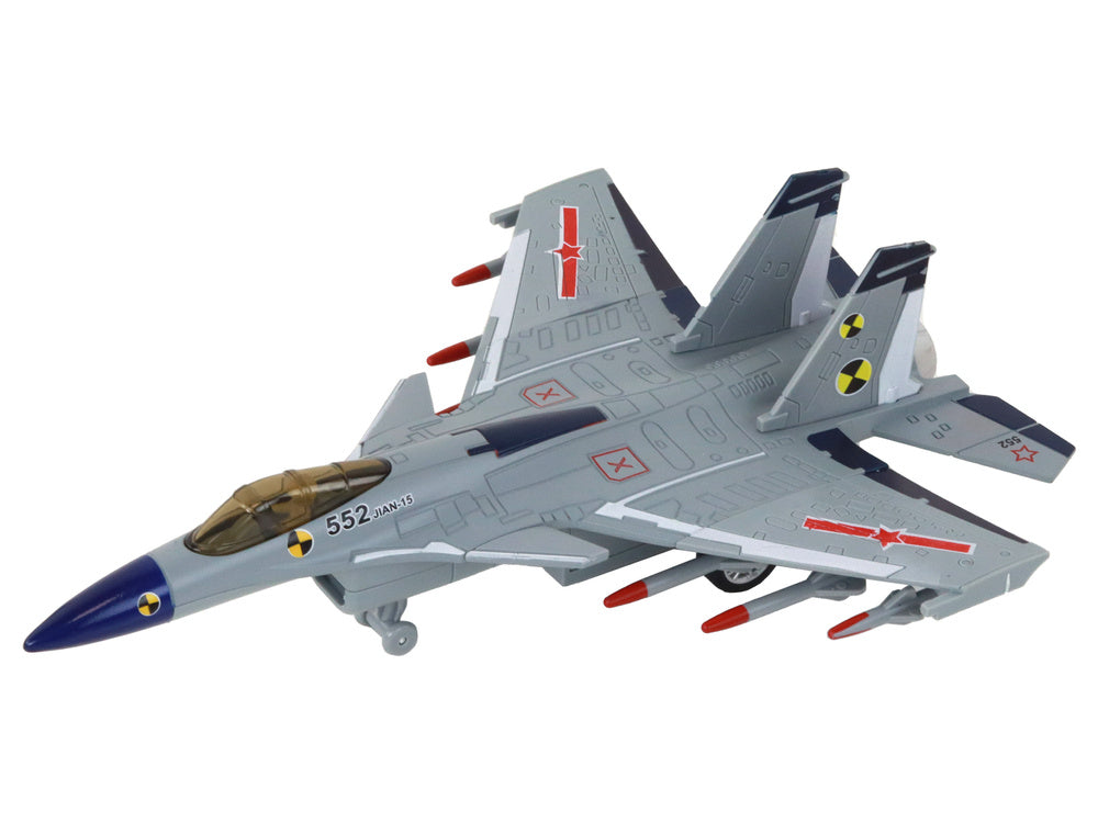 Žaislinis naikintuvas su garso ir šviesos efektais, 3 spalvos