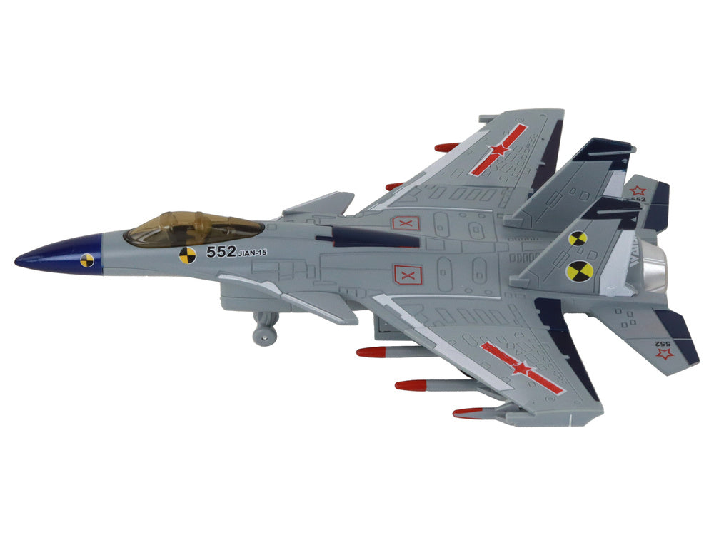 Žaislinis naikintuvas su garso ir šviesos efektais, 3 spalvos