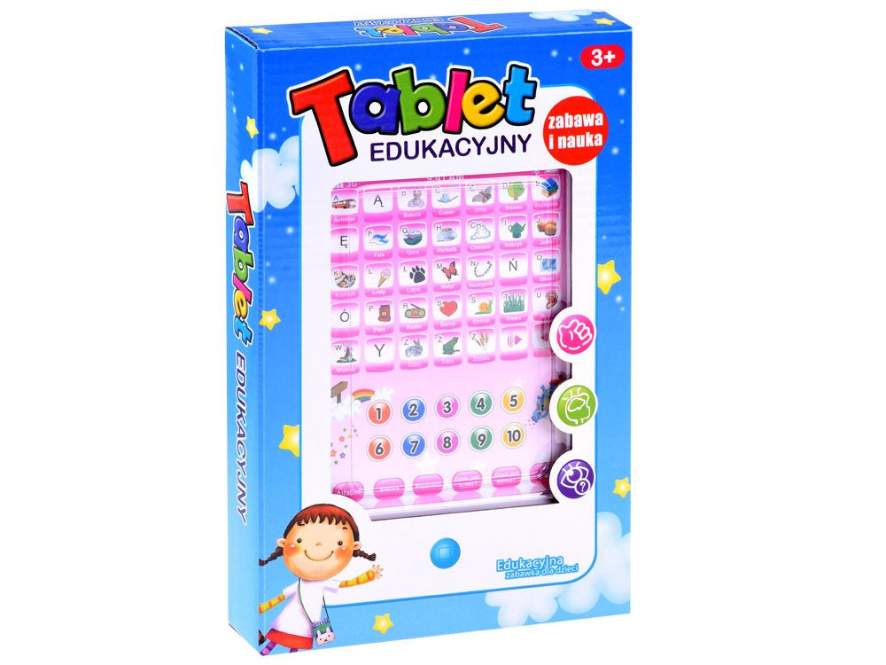 Interaktyvi mokomoji planšetė lenkų kalba, rožinė
