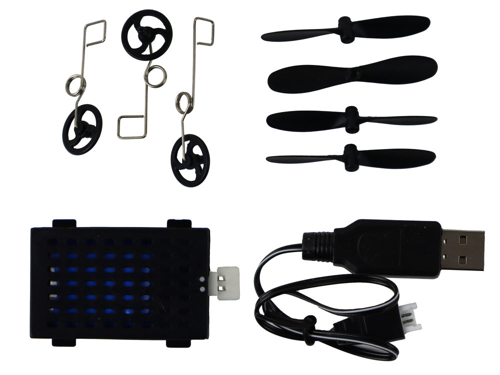 Nuotoliniu būdu valdomas lėktuvas, mėlynai juodas