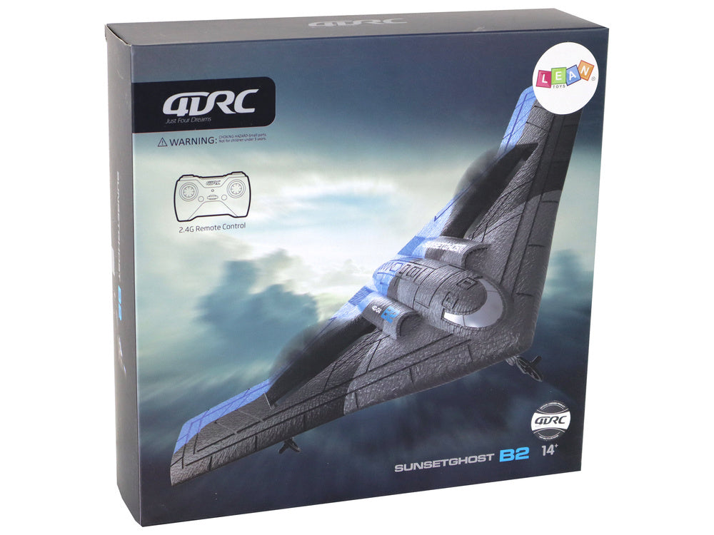 Nuotoliniu būdu valdomas lėktuvas, mėlynai juodas