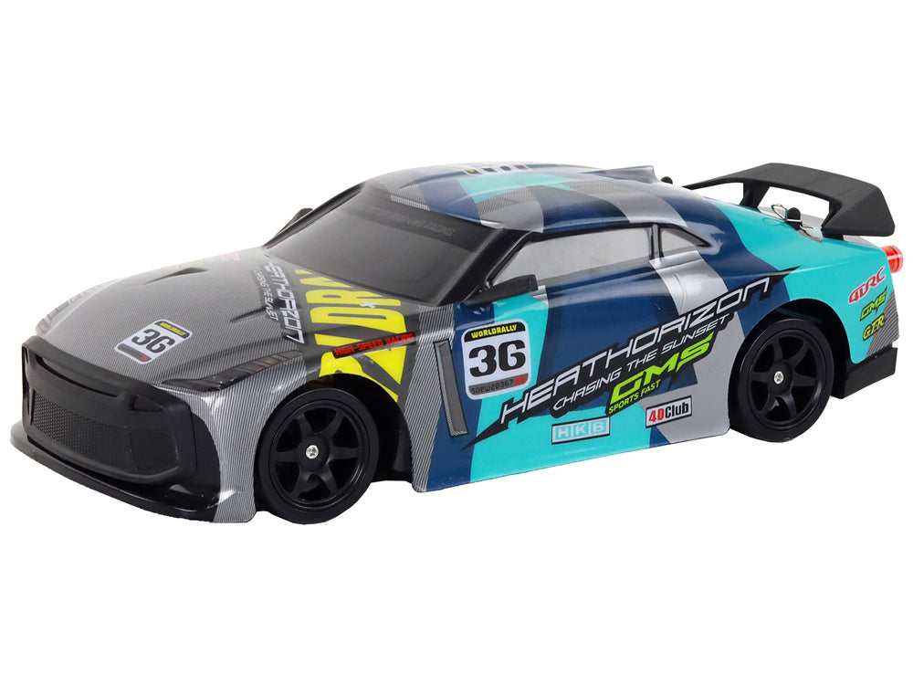 Nuotoliniu būdu valdomas sportinis automobilis 4x4, pilkas