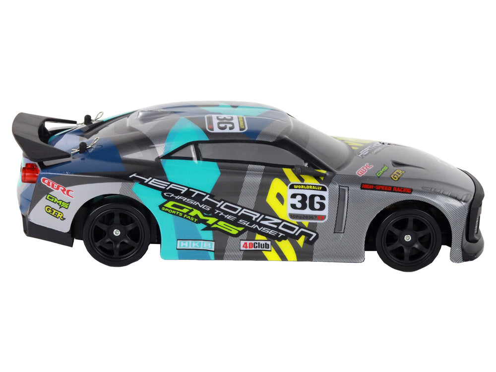 Nuotoliniu būdu valdomas sportinis automobilis 4x4, pilkas