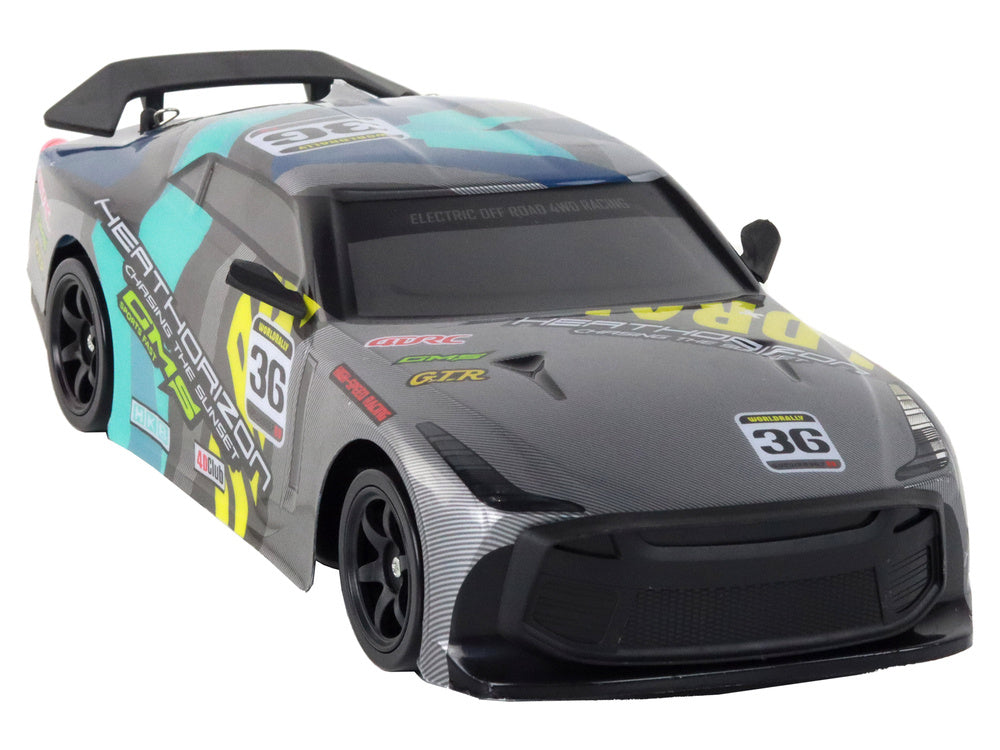 Nuotoliniu būdu valdomas sportinis automobilis 4x4, pilkas