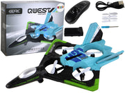 Nuotoliniu būdu valdomas naikintuvas, mėlynas