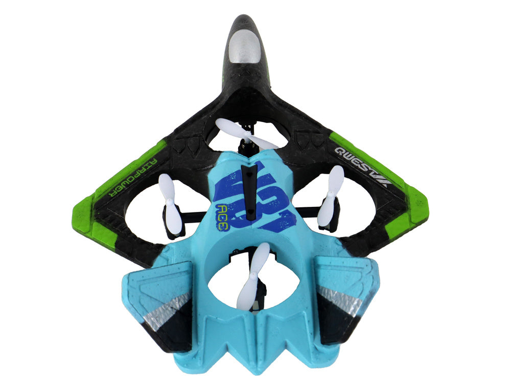 Nuotoliniu būdu valdomas naikintuvas, mėlynas