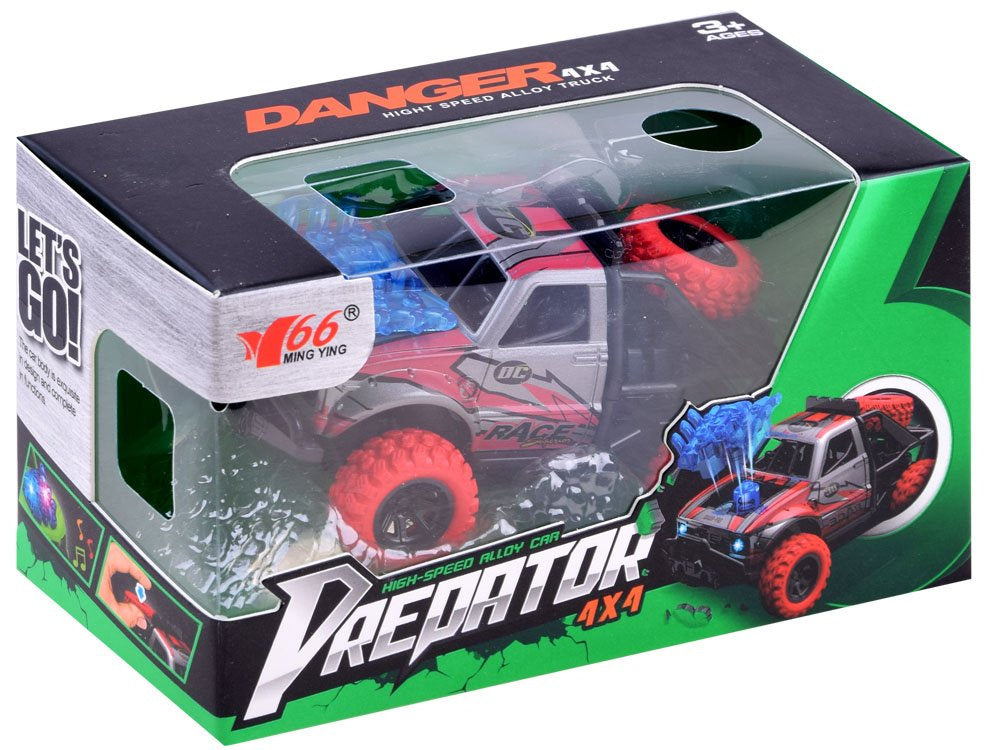 Kaskadinis 4x4 automobilis Predator, raudonas