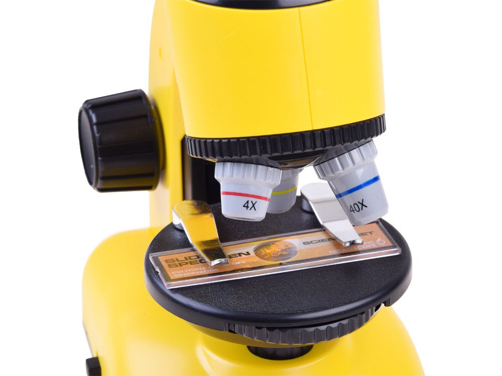 Vaikiškas mikroskopas jaunajam mokslininkui, geltonas