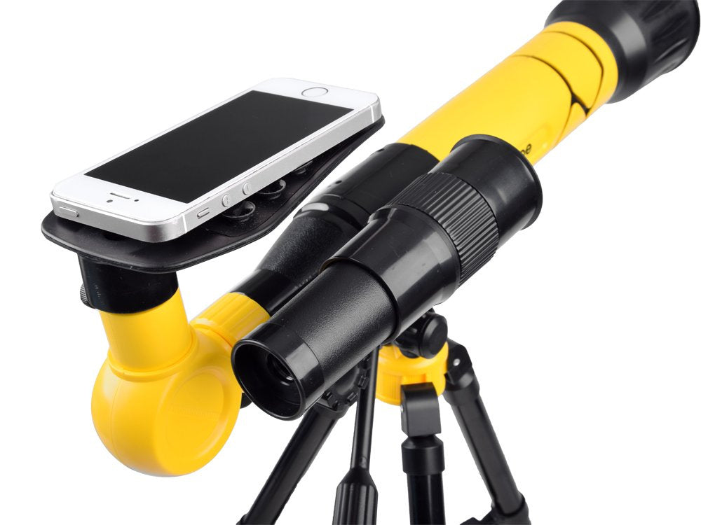 Teleskopas vaikams ant trikojo ir okuliarais 20x30x40x