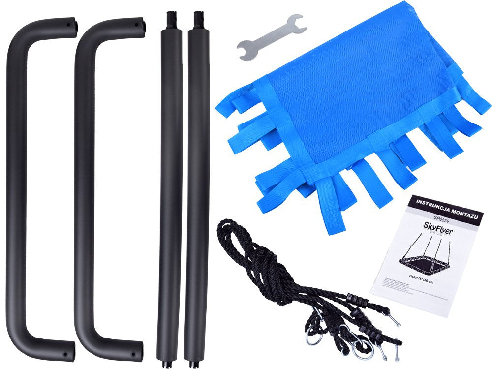 Pakabinamos lauko sūpynės SkyFlyer 76x102cm, mėlynos