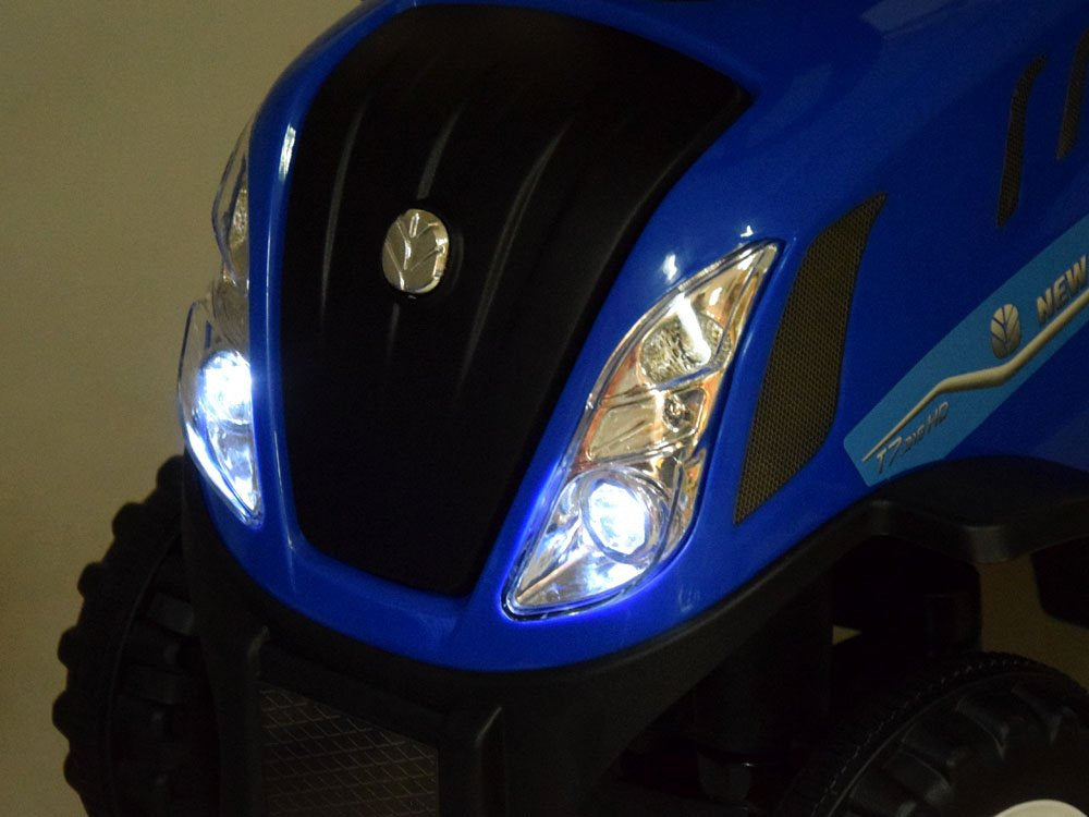 Vaikiškas paspiriamas traktorius su priekaba New Holland