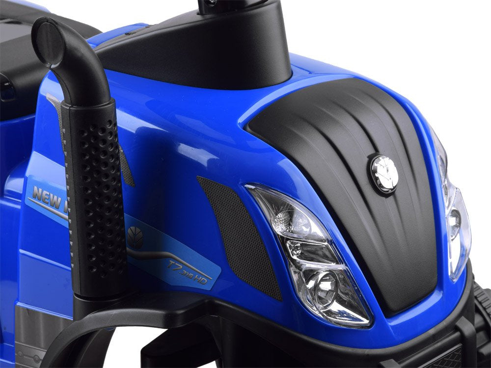 Vaikiškas paspiriamas traktorius su priekaba New Holland