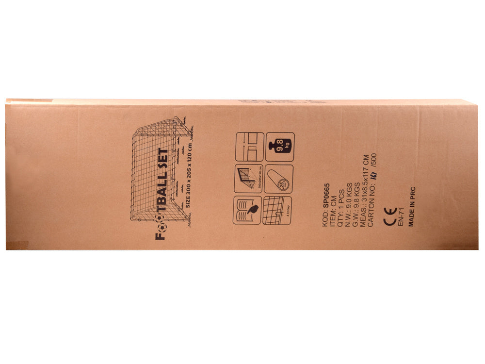 Futbolo vartai 300x205x120cm