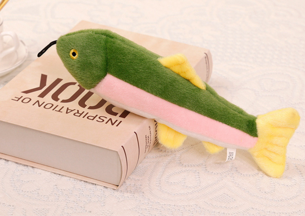 Pliušinė žuvelė su garsu 30cm