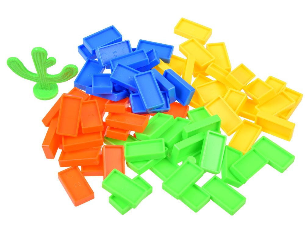 Domino kaladėlių traukinukas, 80 vnt. Happy Truck