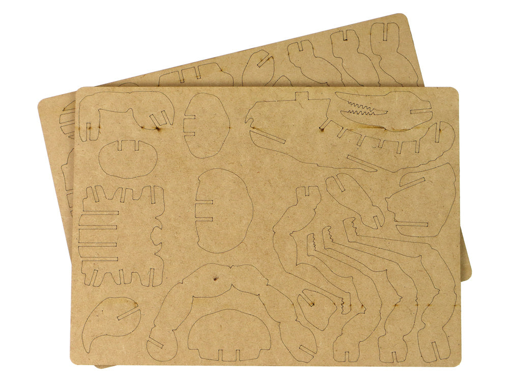 Medinė 3D skorpiono 35 dalys