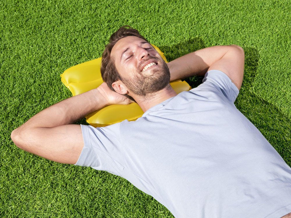 Pripučiama paplūdimio pagalvėlė 38x25 Bestway, geltona