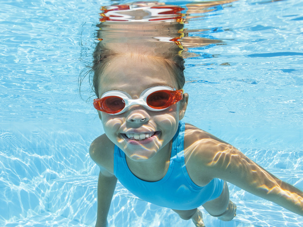 Vaikiški plaukimo akiniai Bestway Accelera, raudona