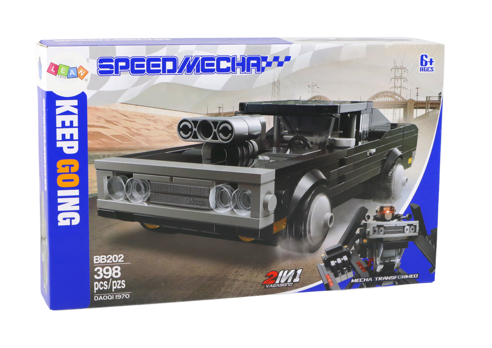 Automobilio ir roboto konstruktorius, pilkas