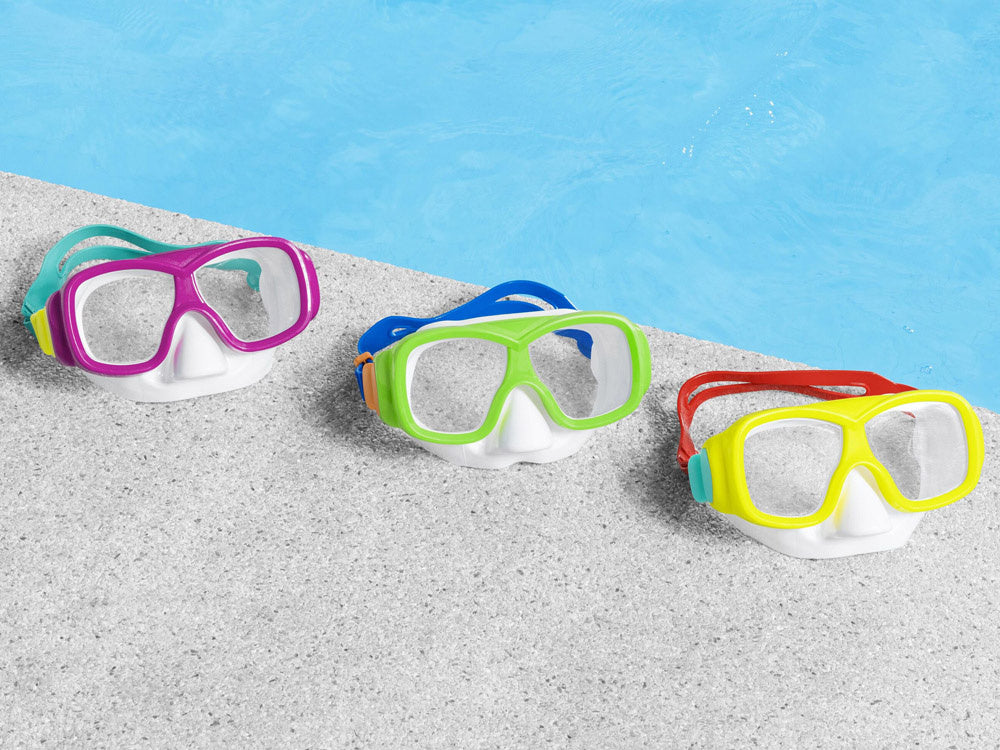 Plaukimo ir nardymo kaukė „AQUANAUT“ vaikams, žalia, Bestway