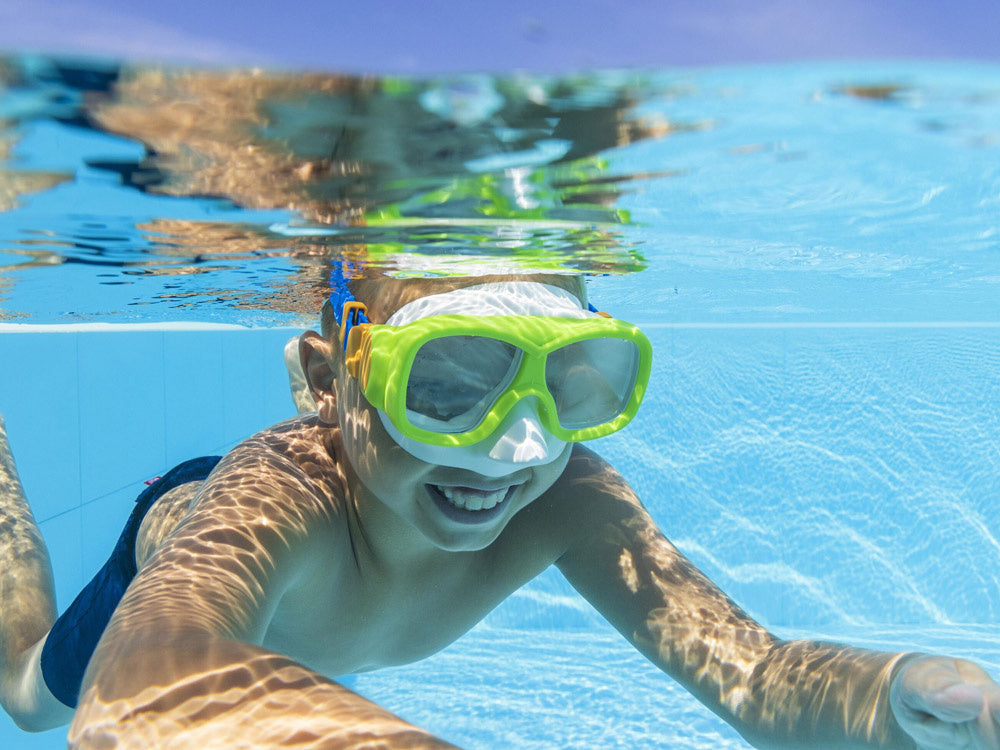 Plaukimo ir nardymo kaukė „AQUANAUT“ vaikams, žalia, Bestway