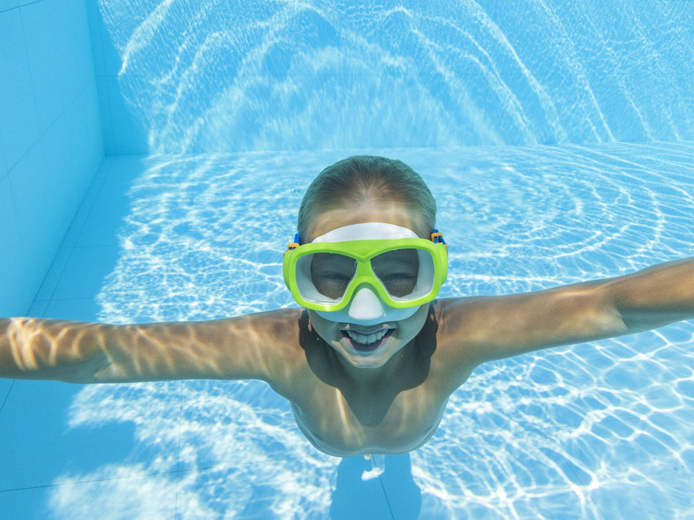 Plaukimo ir nardymo kaukė „AQUANAUT“ vaikams, žalia, Bestway