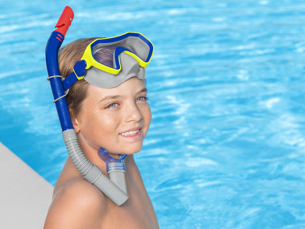 Nardymo su akvalangu kaukė, mėlyna, Bestway