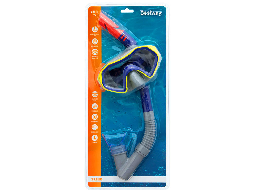 Nardymo su akvalangu kaukė, mėlyna, Bestway