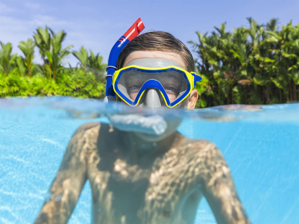 Nardymo su akvalangu kaukė, mėlyna, Bestway