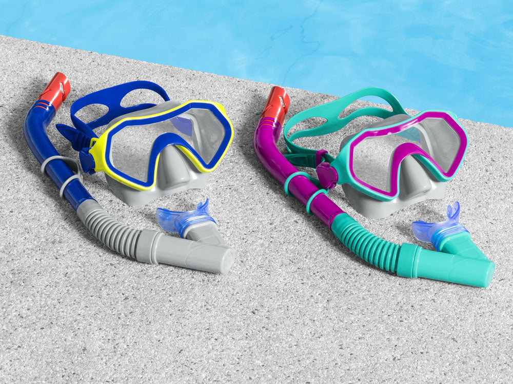 Nardymo su akvalangu kaukė, mėlyna, Bestway