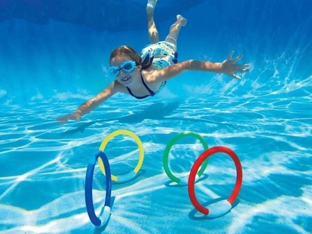 Spalvotų žuvų nardymo rinkinys 4 vnt. Bestway