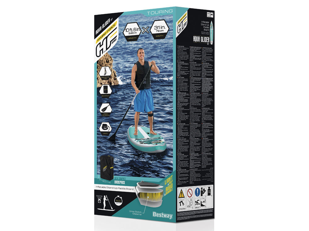 Pripučiama irklentė su pompa SUP lenta AquaGlider 320cm, Bestway