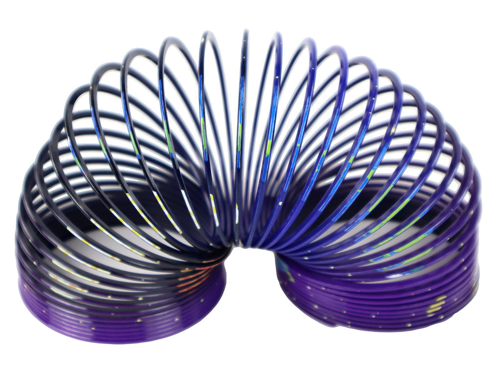 Antistresinis žaislas 6 cm, spyruoklė, violetinė