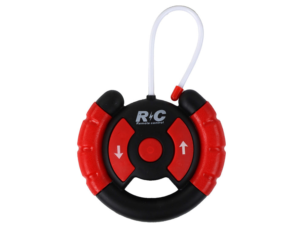 Nuotoliniu būdu valdomas naikintuvas su garso ir šviesos efektais, mėlynas