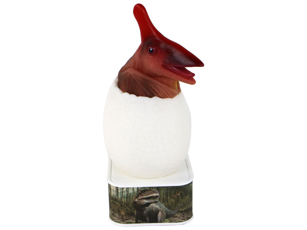 Kiaušinio formos LED lempa su Pterozauru, raudona