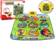 Interaktyvus šokių kilimėlis su dinozaurų motyvais 90x86cm