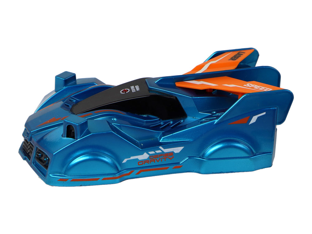 Nuotolinių būdu valdomas žaislinis automobilis, mėlynas