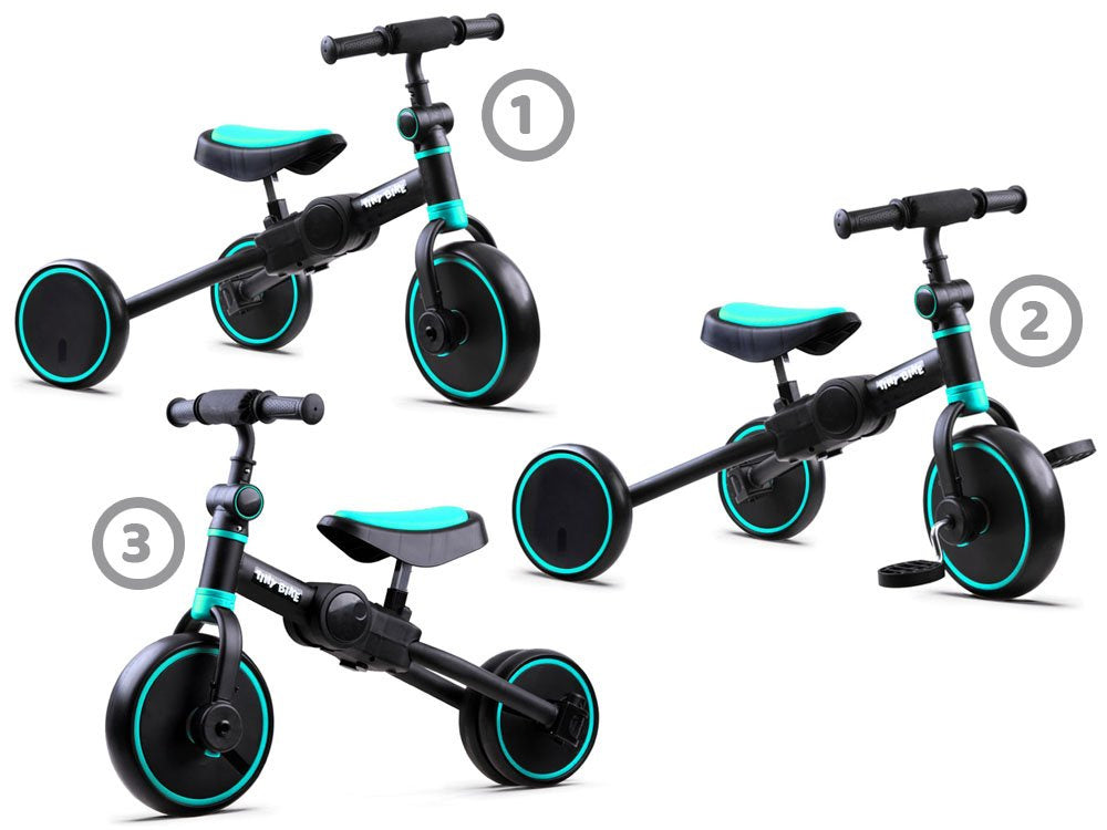 Triratis dviratis 3in1, mėlynas