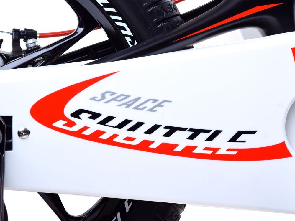 Vaikiškas dviratis su stūmimo rankena “Royal Baby 14 "Space Shuttle”, juodas