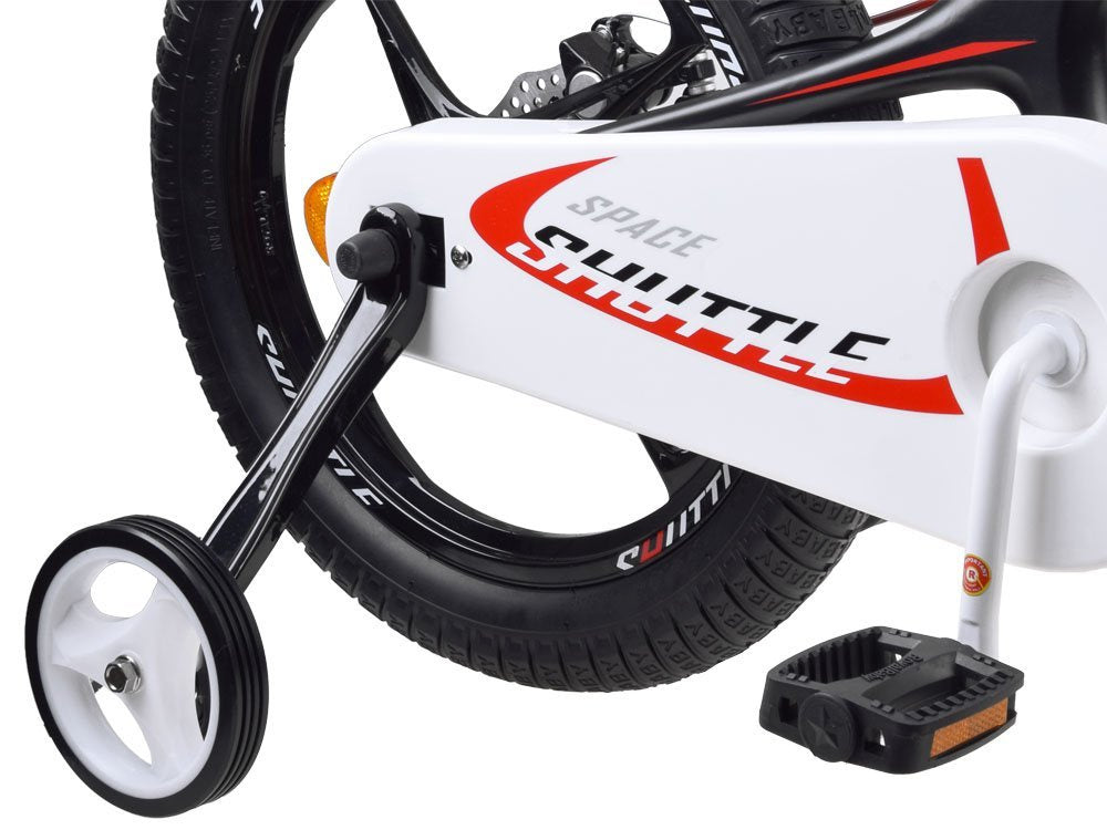 Vaikiškas dviratis su stūmimo rankena “Royal Baby 14 "Space Shuttle”, juodas