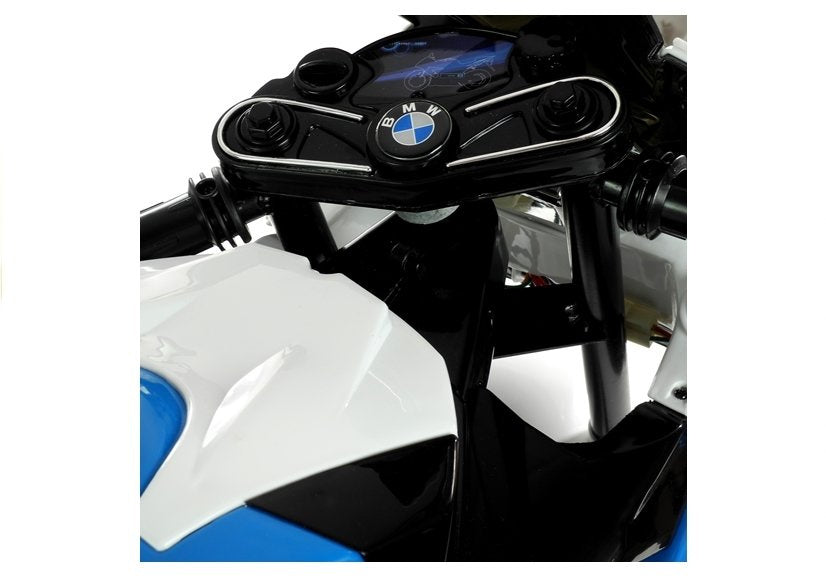 Vaikiškas elektrinis BMW S1000RR motociklas, mėlynas