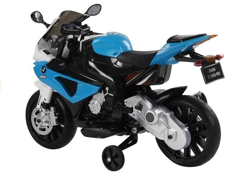 Vaikiškas elektrinis BMW S1000RR motociklas, mėlynas