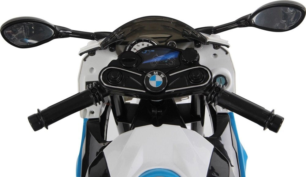 Vaikiškas elektrinis BMW S1000RR motociklas, mėlynas