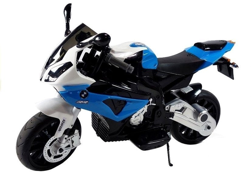 Vaikiškas elektrinis BMW S1000RR motociklas, mėlynas