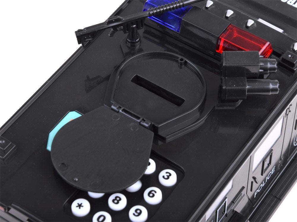 Vaikiška taupyklė su PIN kodu - Policijos automobilis